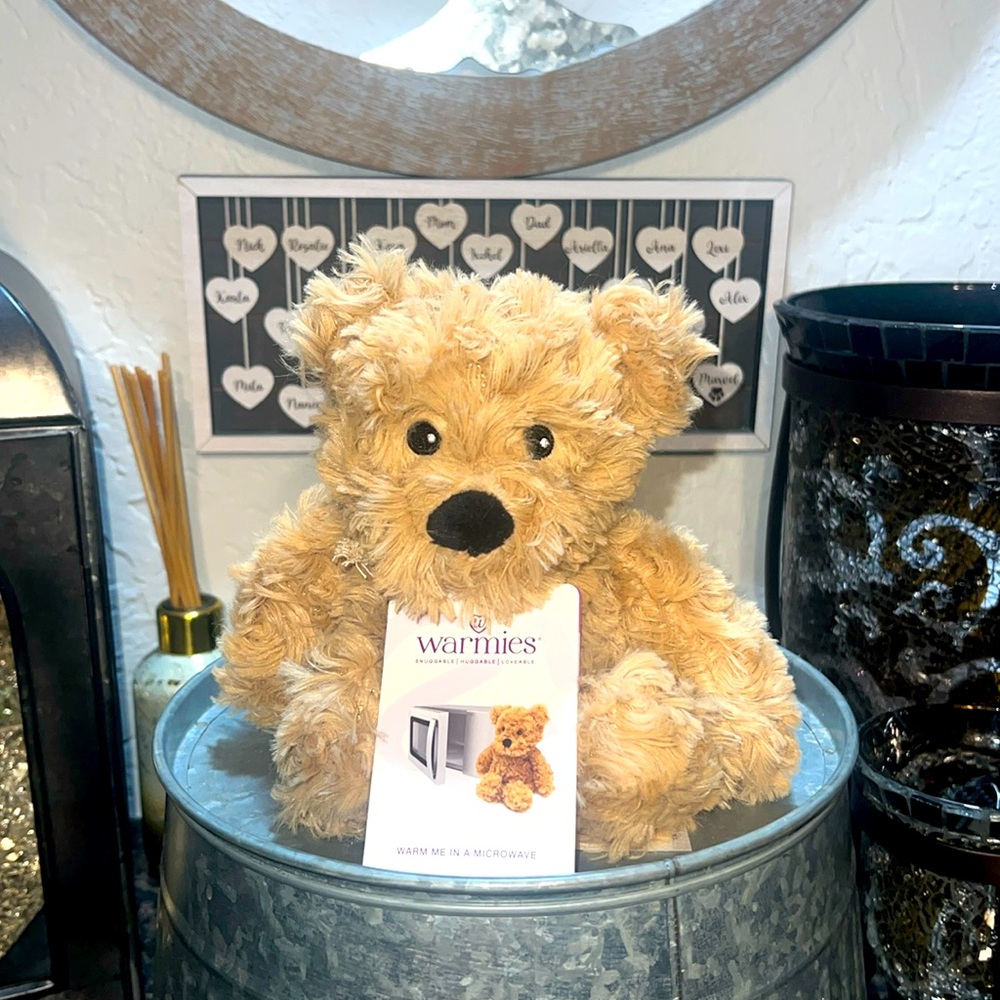 Warmies Junior Curly Brown Bear